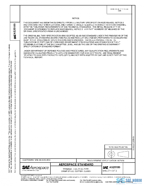SAE AS25189 PDF SAE AS25189 PDF