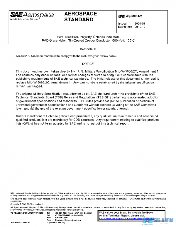 SAE AS50861/2 PDF SAE AS50861/2 PDF
