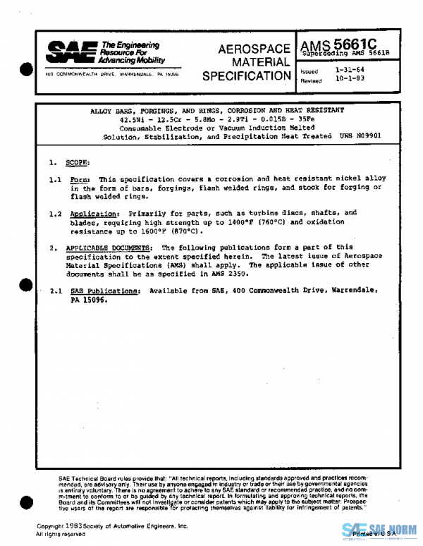 SAE AMS5661C PDF