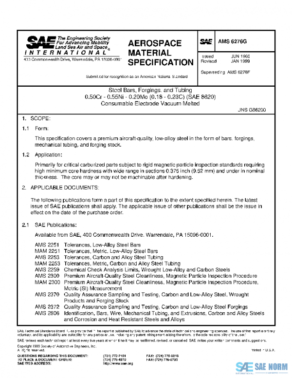 SAE AMS6276G PDF