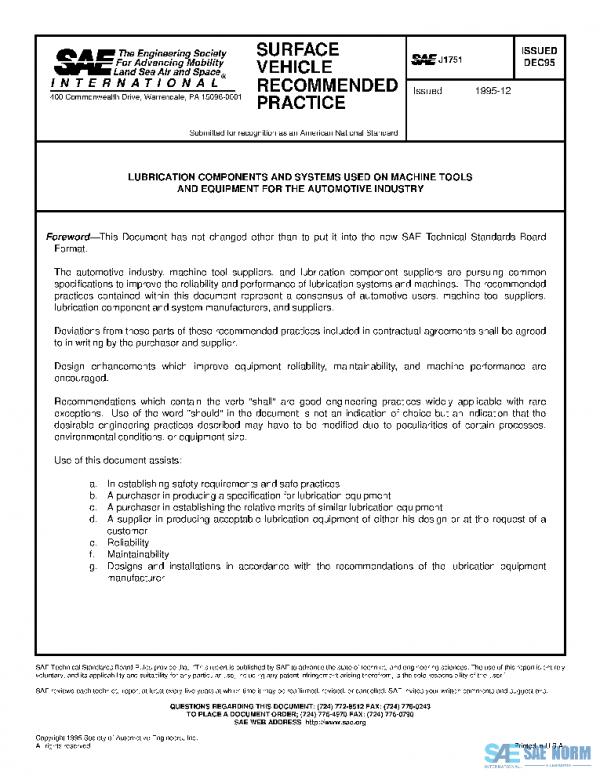 SAE J1751_199512 PDF SAE J1751_199512 PDF