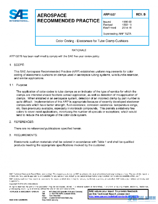 SAE ARP1527B PDF