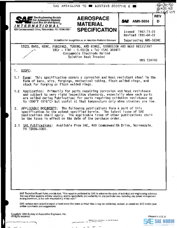 SAE AMS5654D PDF