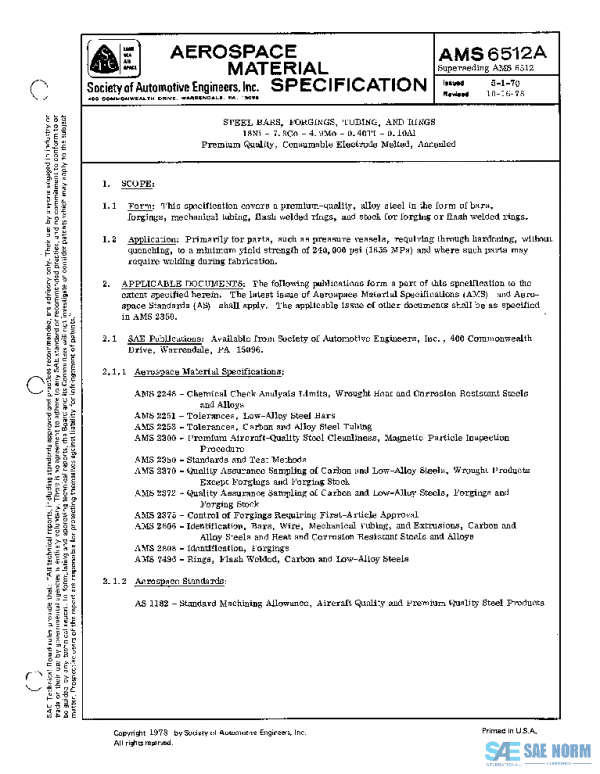 SAE AMS6512A PDF