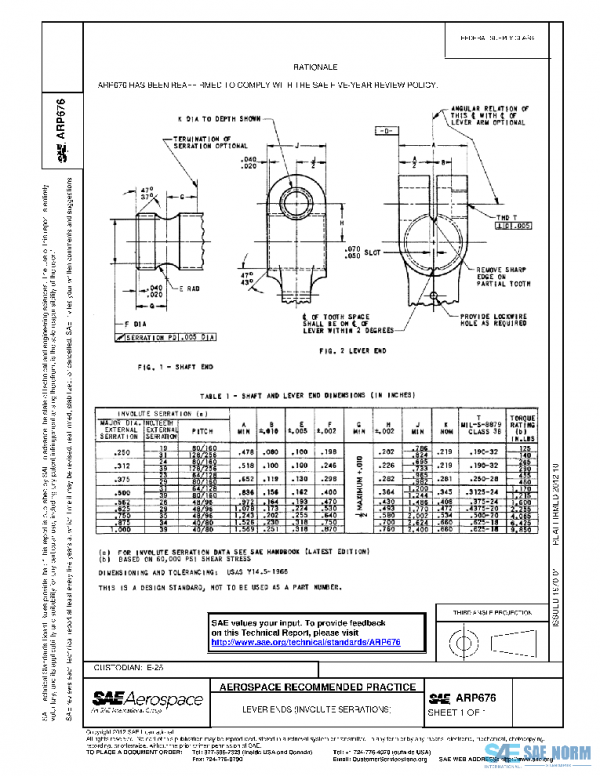 SAE ARP676 PDF