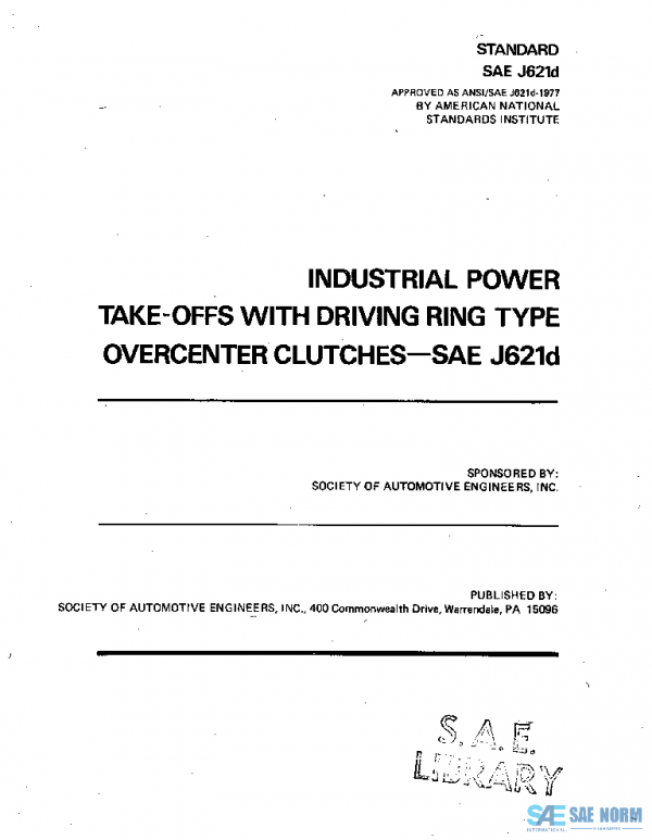 SAE J621D_197703 PDF