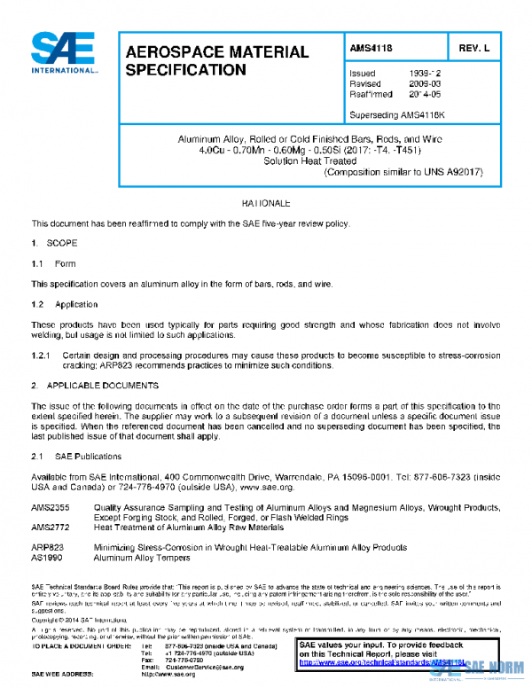 SAE AMS4118L PDF