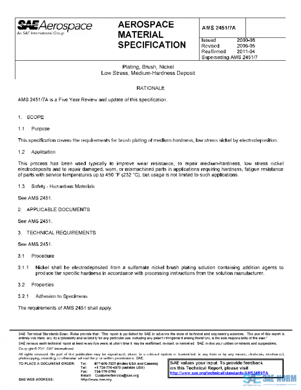 SAE AMS2451/7A PDF SAE AMS2451/7A PDF