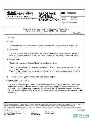 SAE AMS5800E PDF