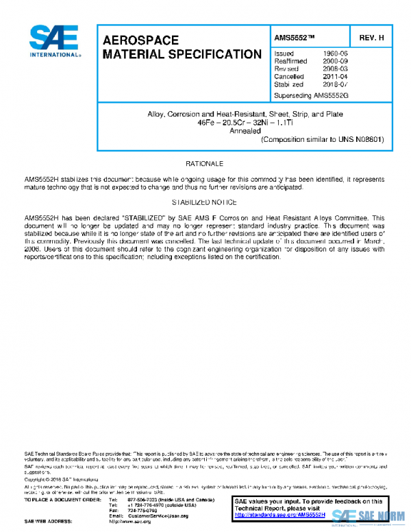 SAE AMS5552H PDF