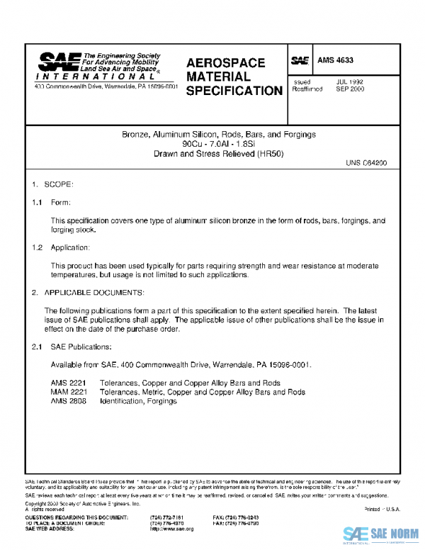 SAE AMS4633 PDF