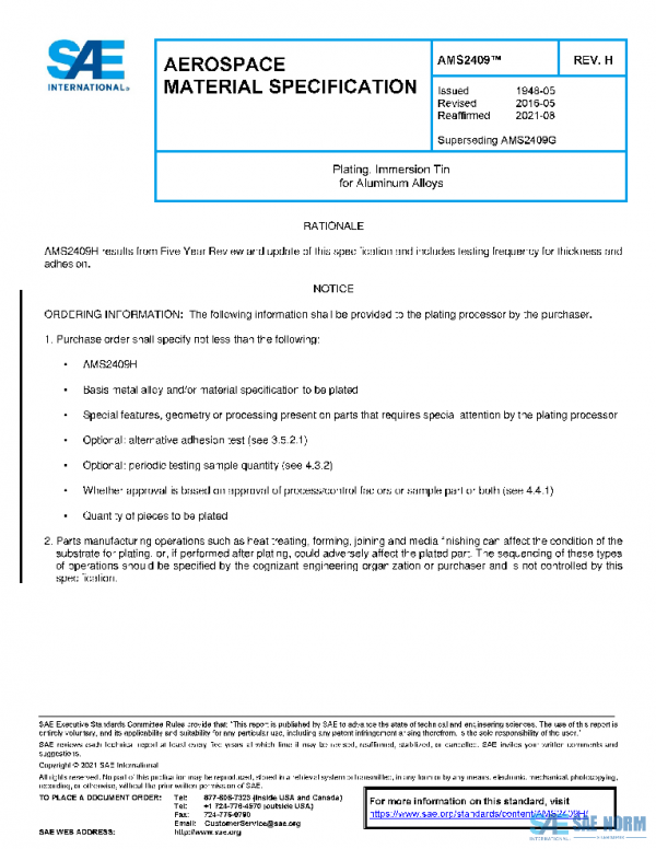 SAE AMS2409H PDF