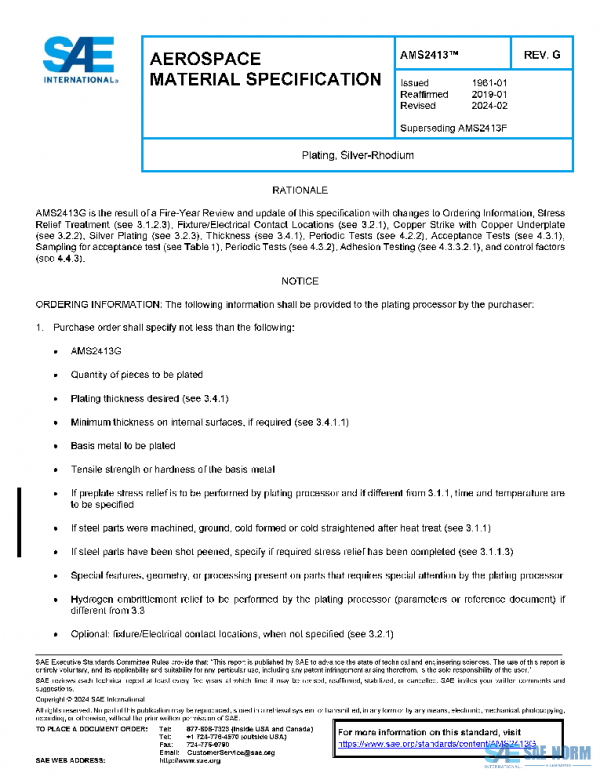 SAE AMS2413G PDF SAE AMS2413G PDF