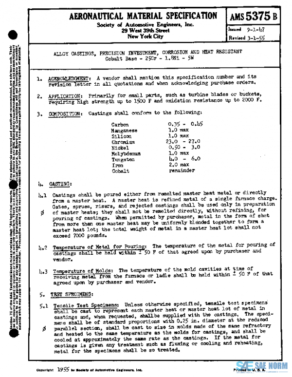 SAE AMS5375B PDF SAE AMS5375B PDF