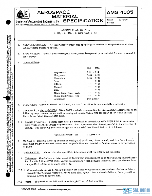 SAE AMS4005 PDF SAE AMS4005 PDF
