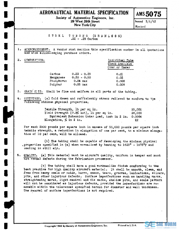 SAE AMS5075 PDF SAE AMS5075 PDF