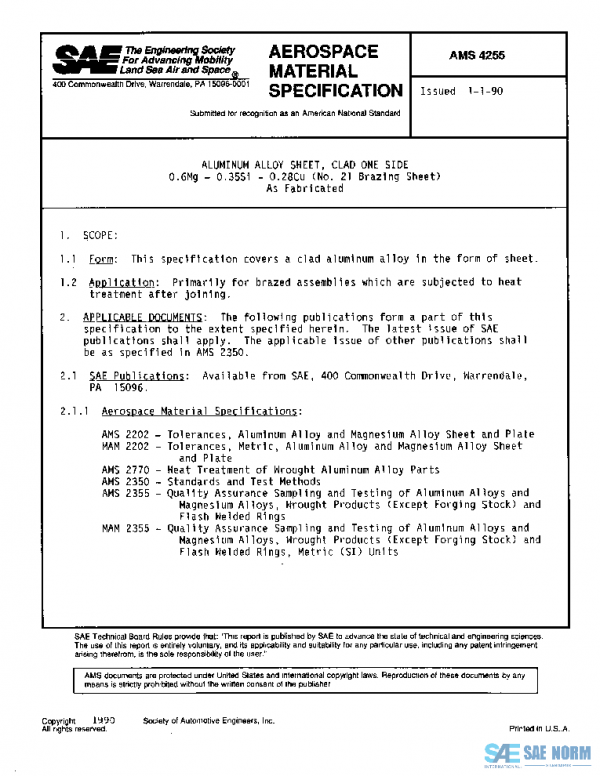 SAE AMS4255 PDF
