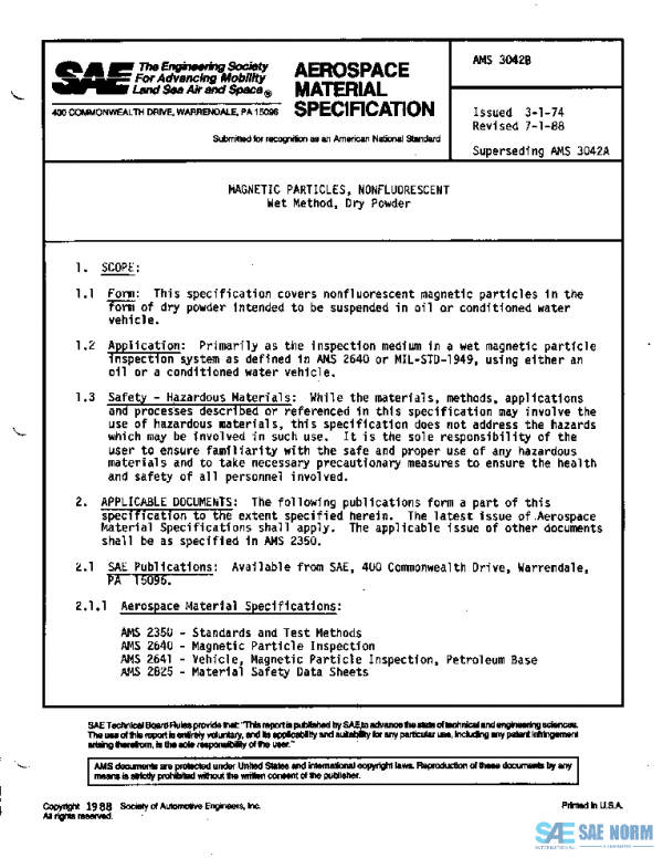 SAE AMS3042B PDF SAE AMS3042B PDF
