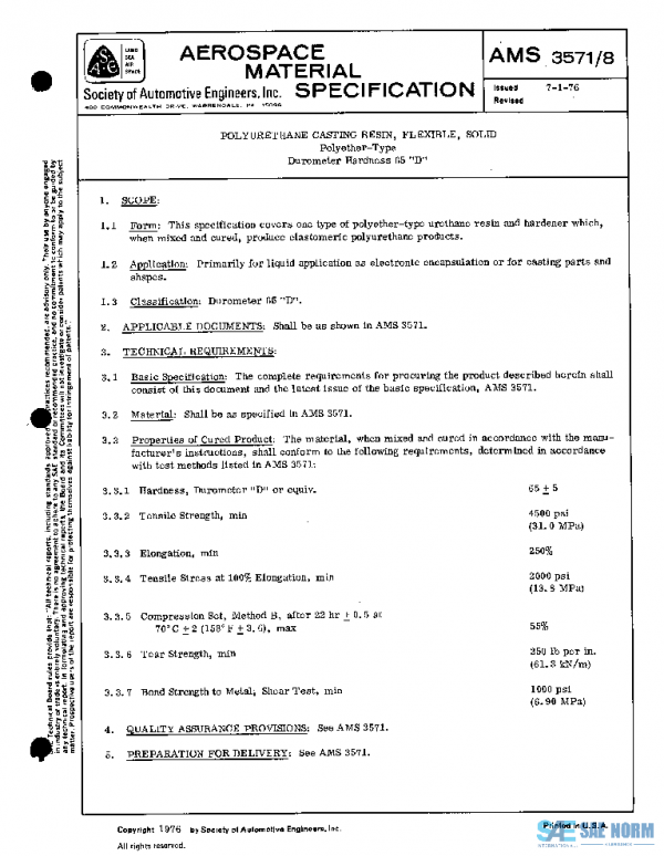 SAE AMS3571/8 PDF