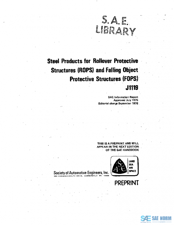 SAE J1119_197609 PDF
