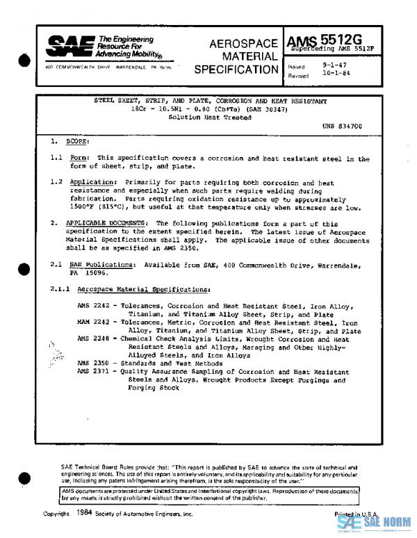 SAE AMS5512G PDF SAE AMS5512G PDF