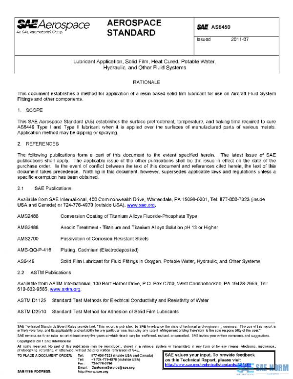 SAE AS6450 PDF SAE AS6450 PDF