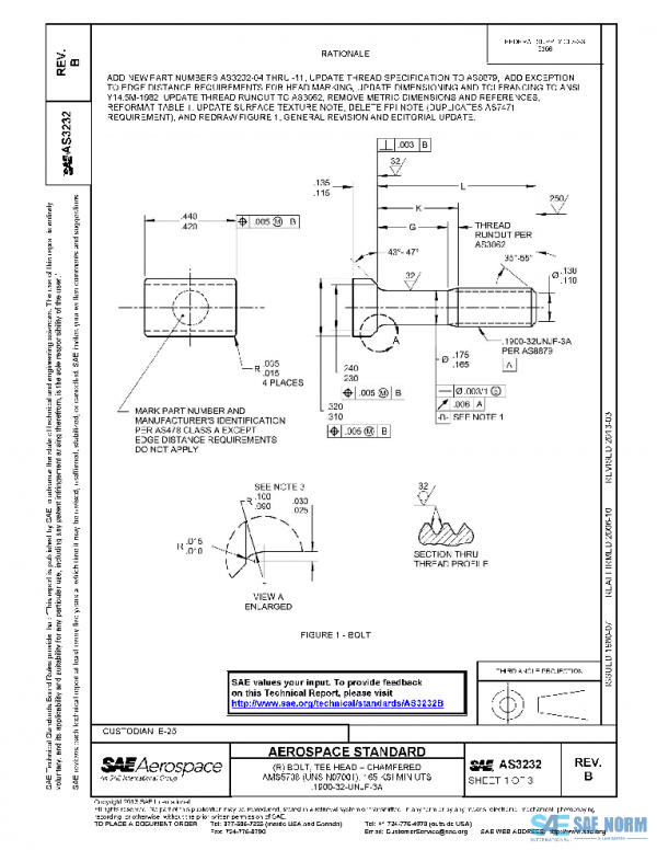 SAE AS3232B PDF SAE AS3232B PDF