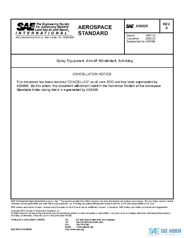 SAE AS6625A PDF