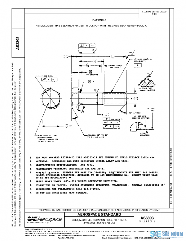 SAE AS3303 PDF