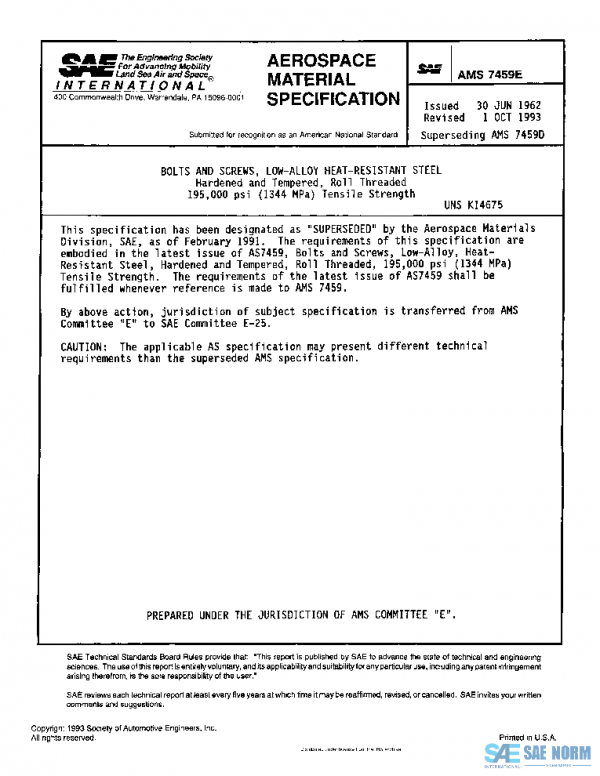 SAE AMS7459E PDF