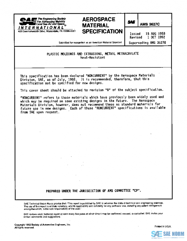 SAE AMS3627C PDF SAE AMS3627C PDF
