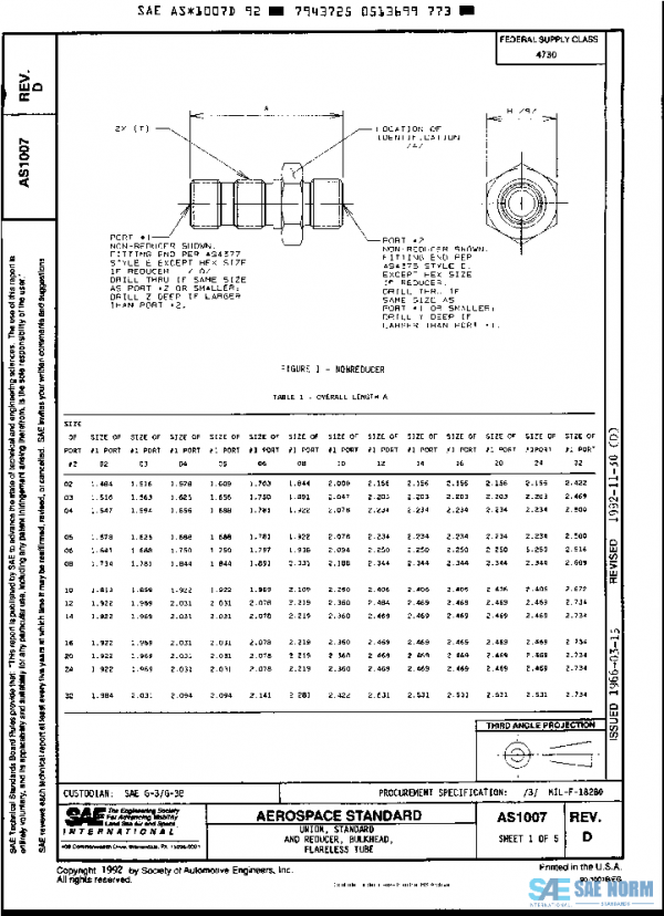 SAE AS1007D PDF
