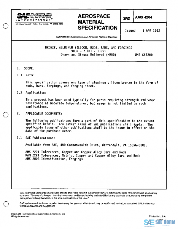 SAE AMS4264 PDF