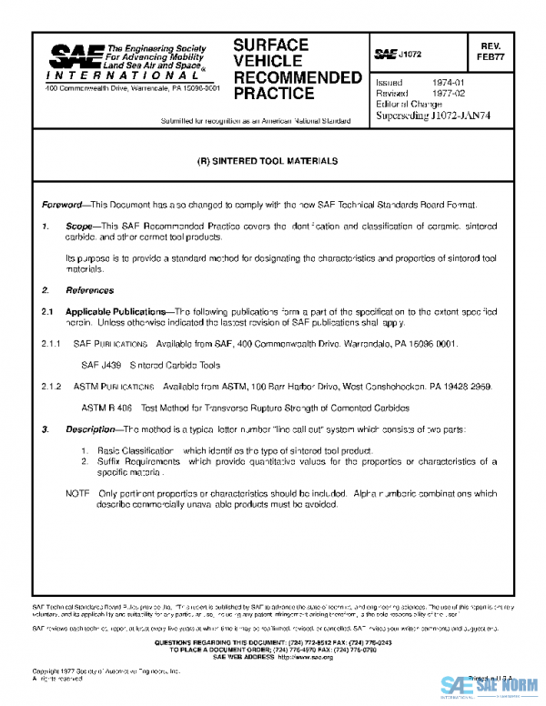 SAE J1072_197702 PDF