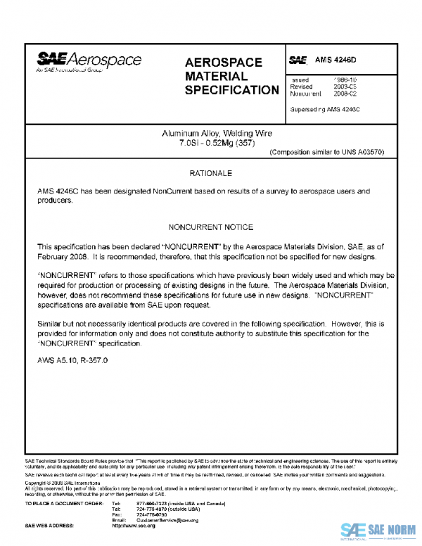 SAE AMS4246D PDF SAE AMS4246D PDF