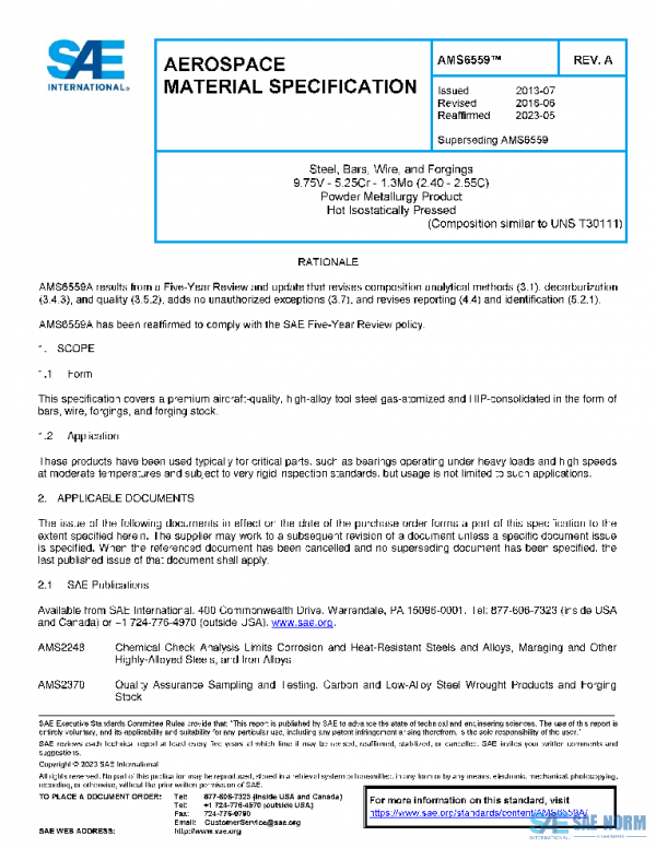 SAE AMS6559A PDF
