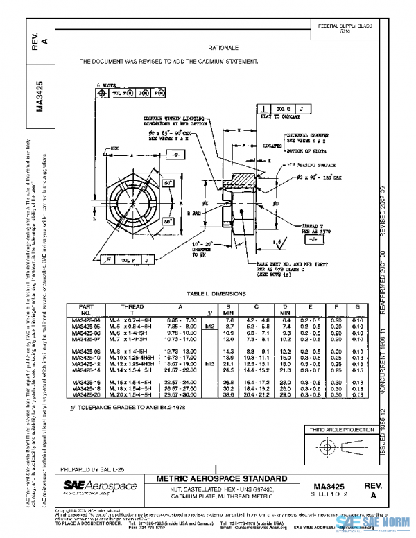 SAE MA3425A PDF