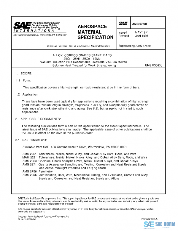 SAE AMS5758F PDF