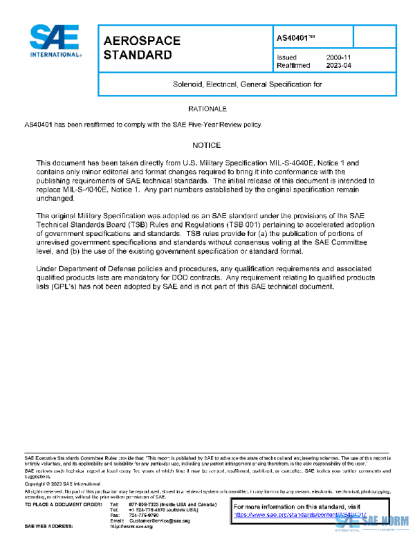 SAE AS40401 PDF
