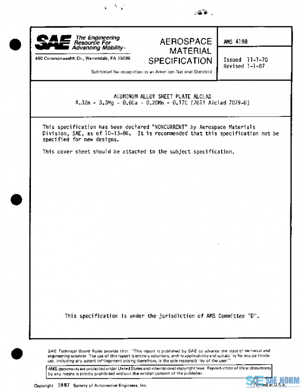 SAE AMS4198 PDF SAE AMS4198 PDF