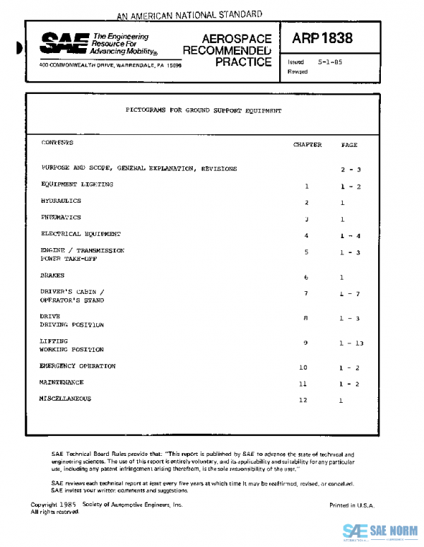 SAE ARP1838 PDF