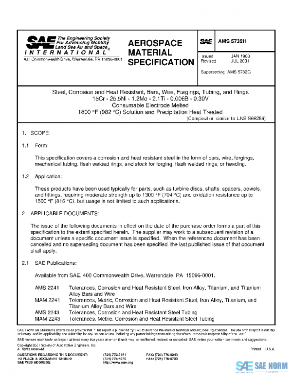 SAE AMS5732H PDF