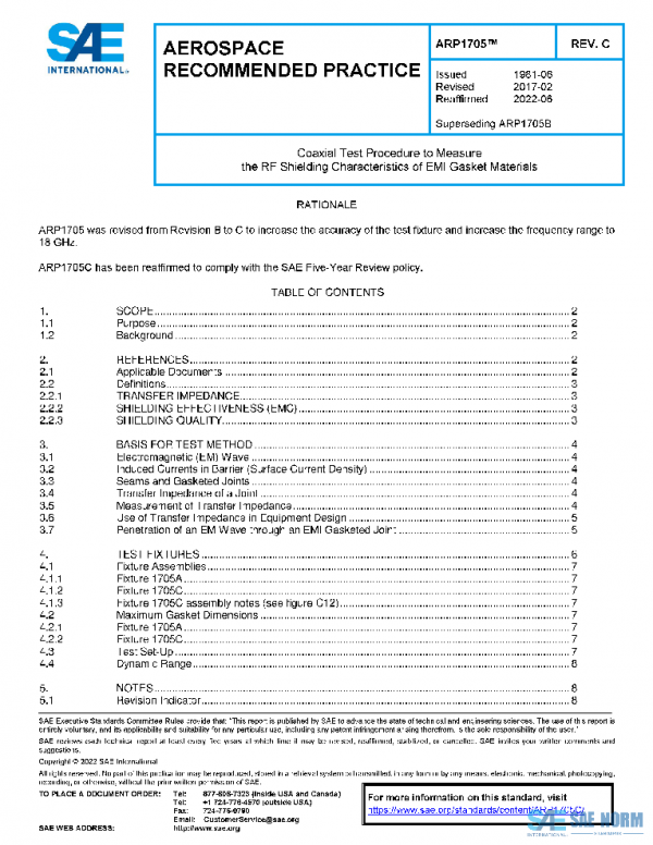 SAE ARP1705C PDF SAE ARP1705C PDF