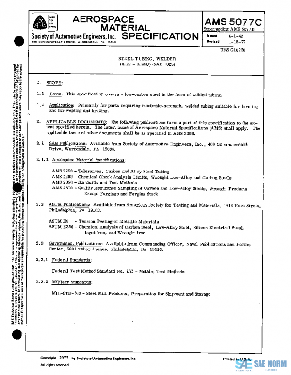 SAE AMS5077C PDF SAE AMS5077C PDF