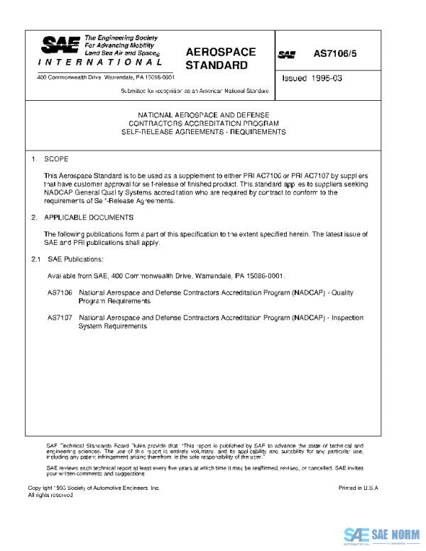 SAE AS7106/5 PDF