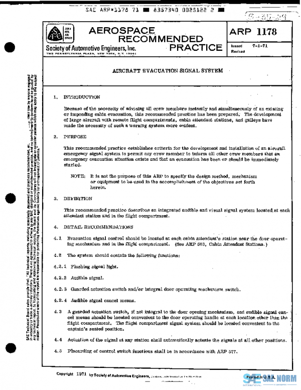 SAE ARP1178 PDF SAE ARP1178 PDF