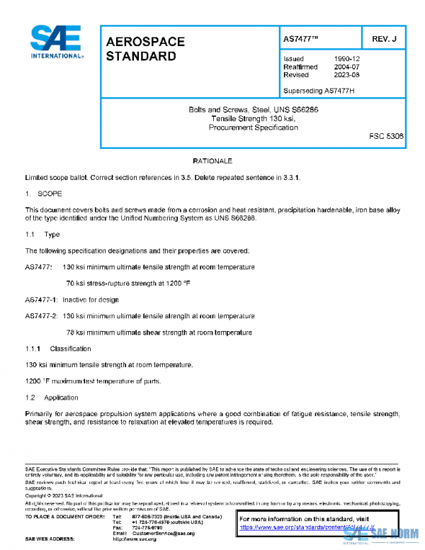 SAE AS7477J PDF