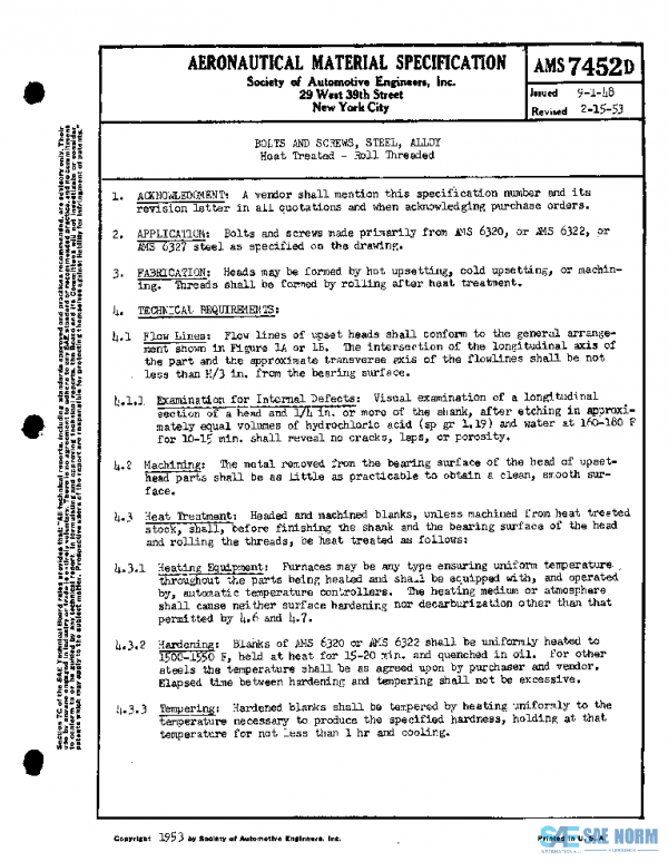 SAE AMS7452D PDF SAE AMS7452D PDF