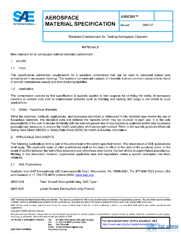SAE AMS7201 PDF