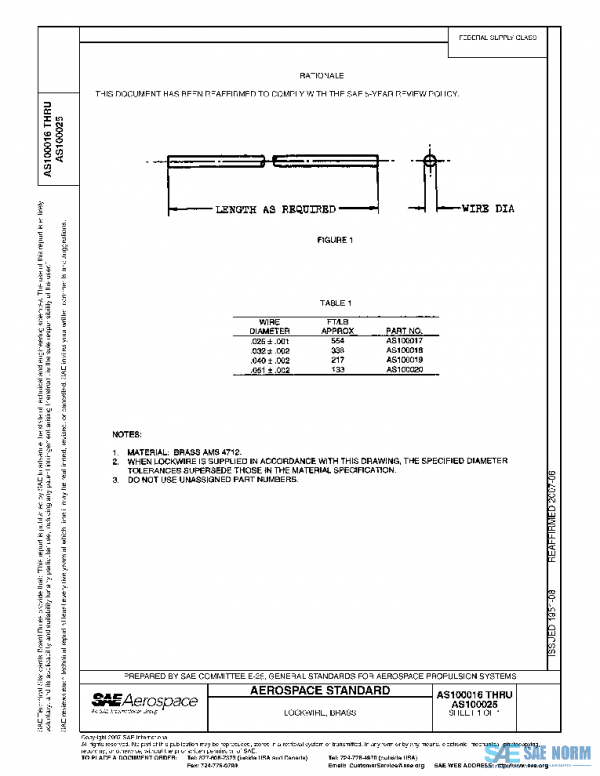 SAE AS100016 PDF